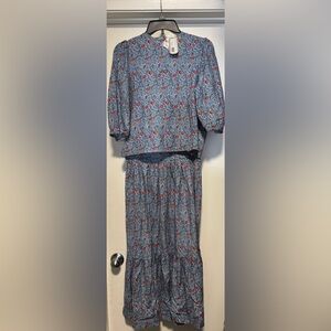 SWEET THREADS 2PC MONICA TOP WITH SKIRT SET